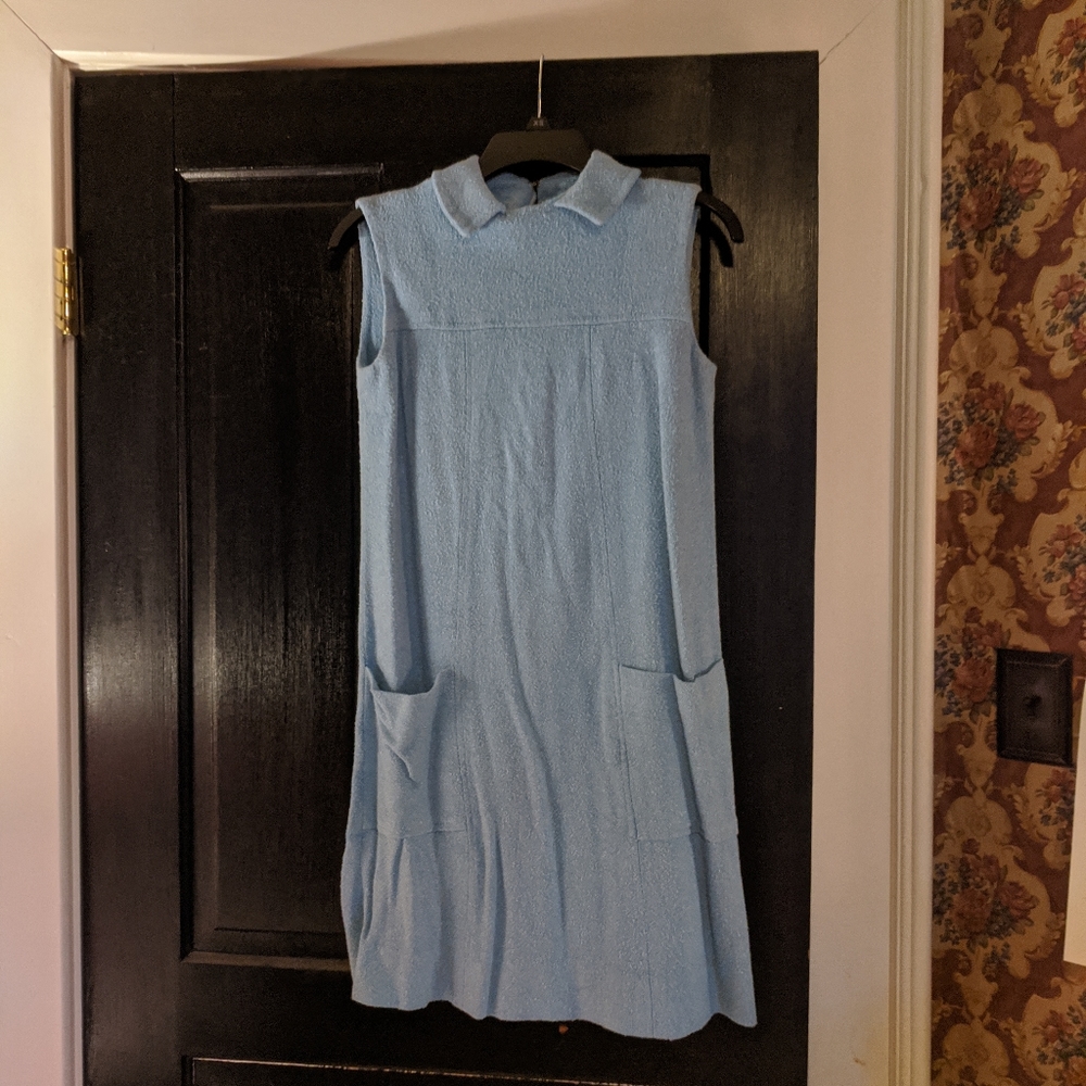 Vintage baby blue shift dress !!BOGO 1/2 off!!